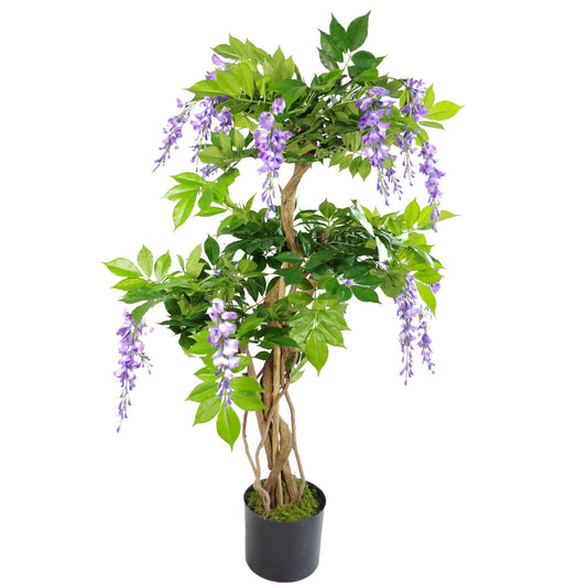 Stunning 110cm Realistic Purple Wisteria Artificial Tree for Elegant Décor - plants - express.com