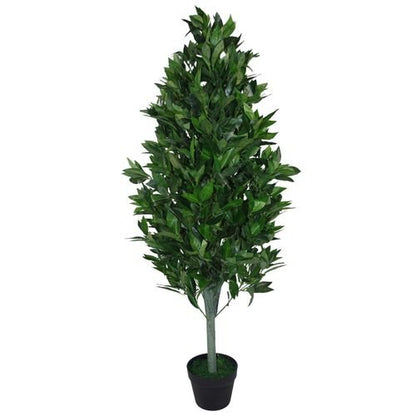 Stunning 120cm Artificial Bay Tree Pyramid Cone - No Maintenance Needed! - plants - express.com