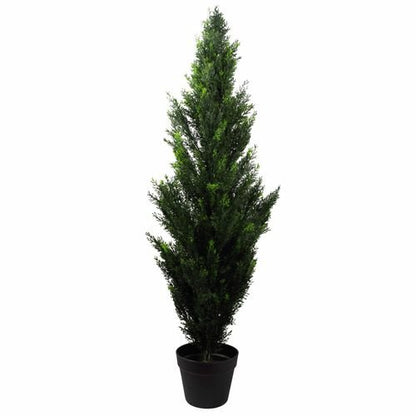 Stunning 120cm UV - Resistant Artificial Cedar Cypress Topiary – Realistic Foliage - plants - express.com