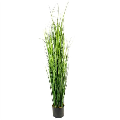 Stunning 130cm Artificial Grass Plant with Elegant Copper Metal Planter - plants - express.com