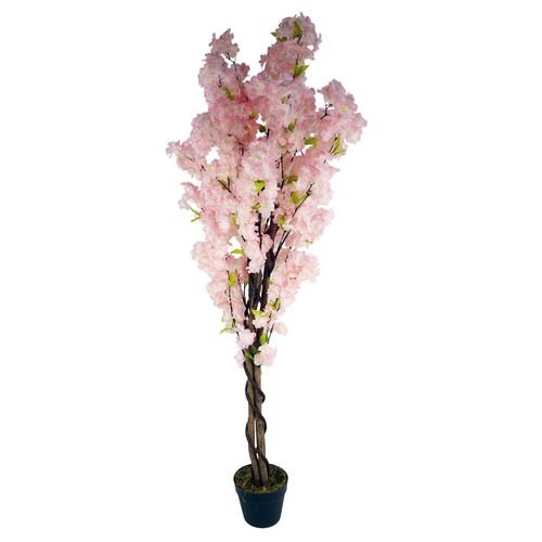 Stunning 150cm Artificial Pink Cherry Blossom Tree - Ideal Home Décor Accent! - plants - express.com