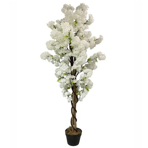 Stunning 150cm Artificial White Blossom Tree - Realistic Elegance for Every Space! - plants - express.com