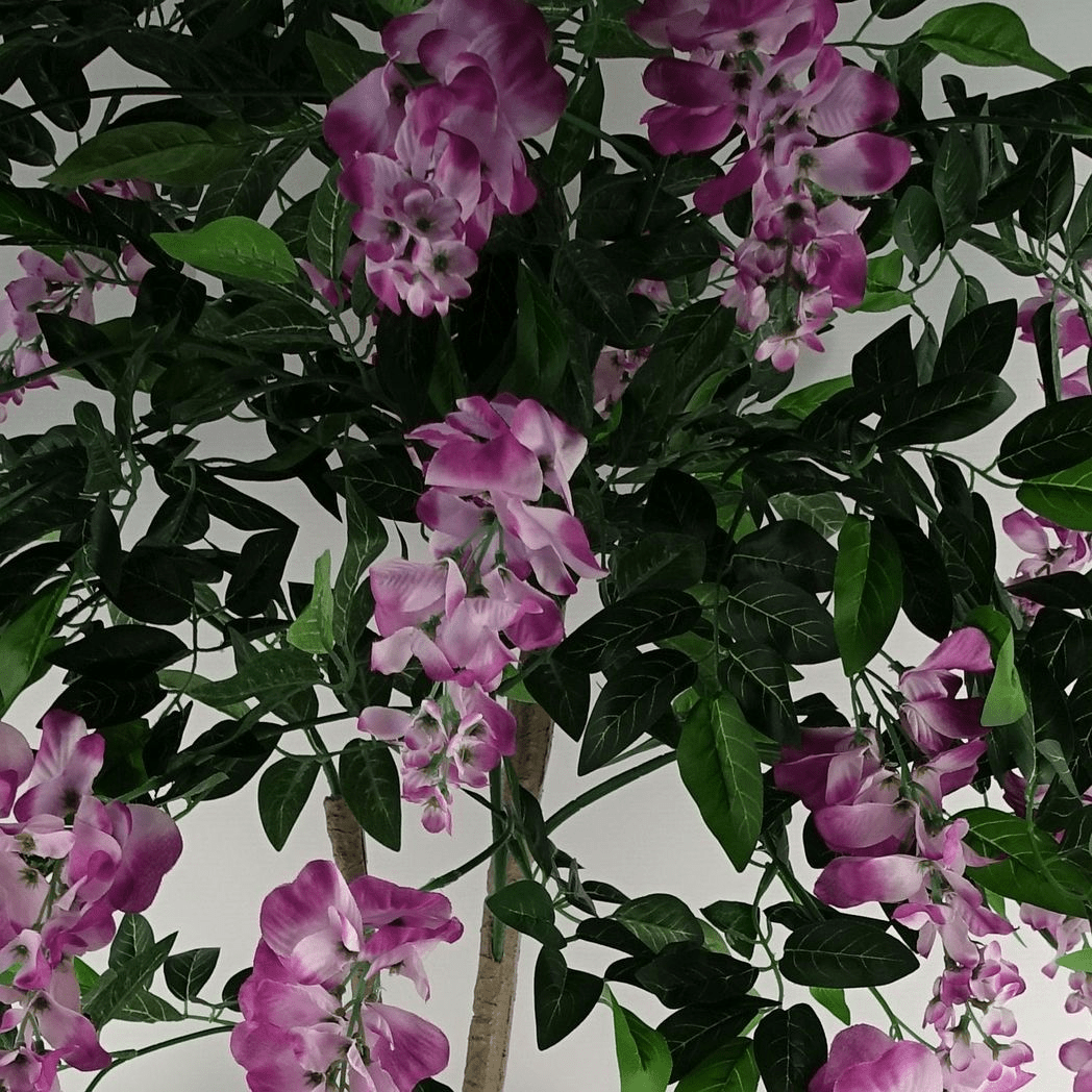 Stunning 150cm Faux Light Pink & Purple Wisteria Tree - Realistic Floral Elegance - plants - express.com