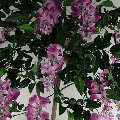 Stunning 150cm Faux Light Pink & Purple Wisteria Tree - Realistic Floral Elegance - plants - express.com