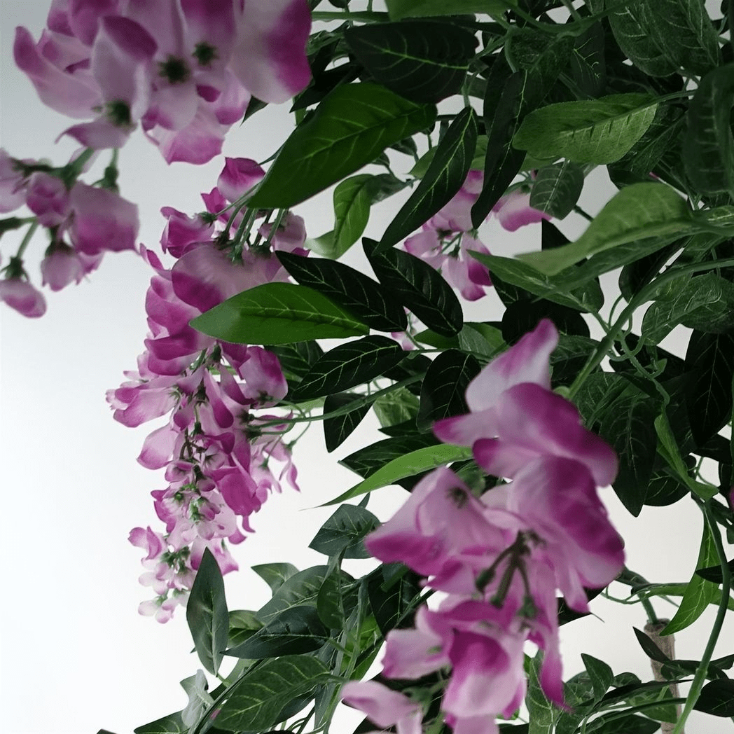 Stunning 150cm Faux Light Pink & Purple Wisteria Tree - Realistic Floral Elegance - plants - express.com