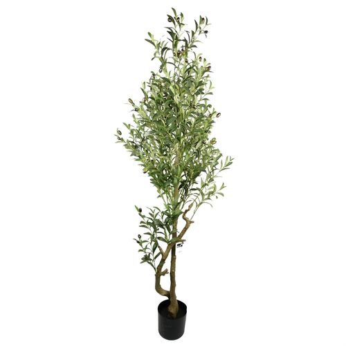 Stunning 160cm Realistic Artificial Olive Tree with 1296 Leaves & 72 Olives - plants - express.com