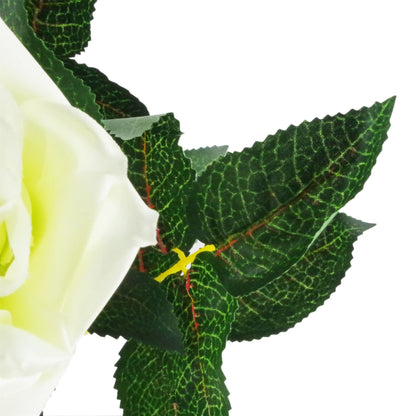 Stunning 3ft Twisted Vine Artificial Cream Rose Wedding Tree - Elegance Redefined! - plants - express.com