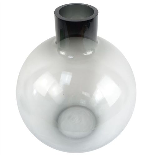 Stunning 40cm Grey Smoke Glass Vase - Oversized Elegance for Any Space! - plants - express.com
