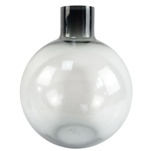 Stunning 40cm Grey Smoke Glass Vase - Oversized Elegance for Any Space! - plants - express.com