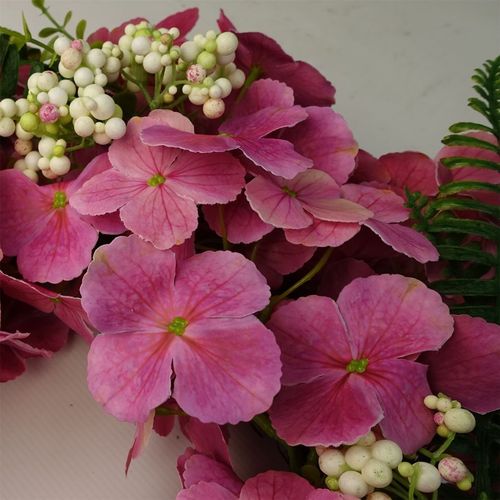 Stunning 40cm Pink Floral Blossom Wreath - Perfect for Any Door! - plants - express.com