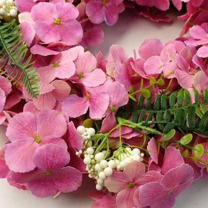 Stunning 40cm Pink Floral Blossom Wreath - Perfect for Any Door! - plants - express.com