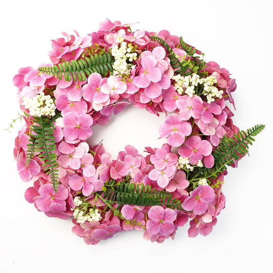 Stunning 40cm Pink Floral Blossom Wreath - Perfect for Any Door! - plants - express.com