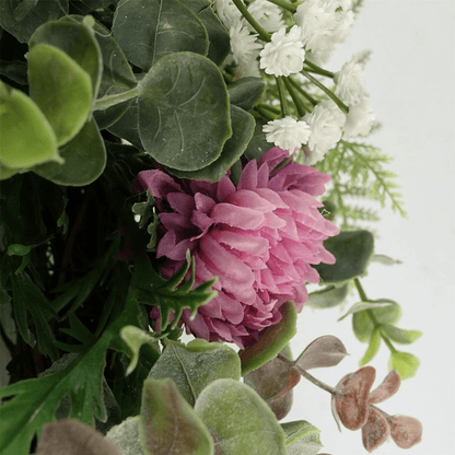 Stunning 45cm Pink Floral Blossom Wreath - Luxe Floral Decor for Every Door - plants - express.com