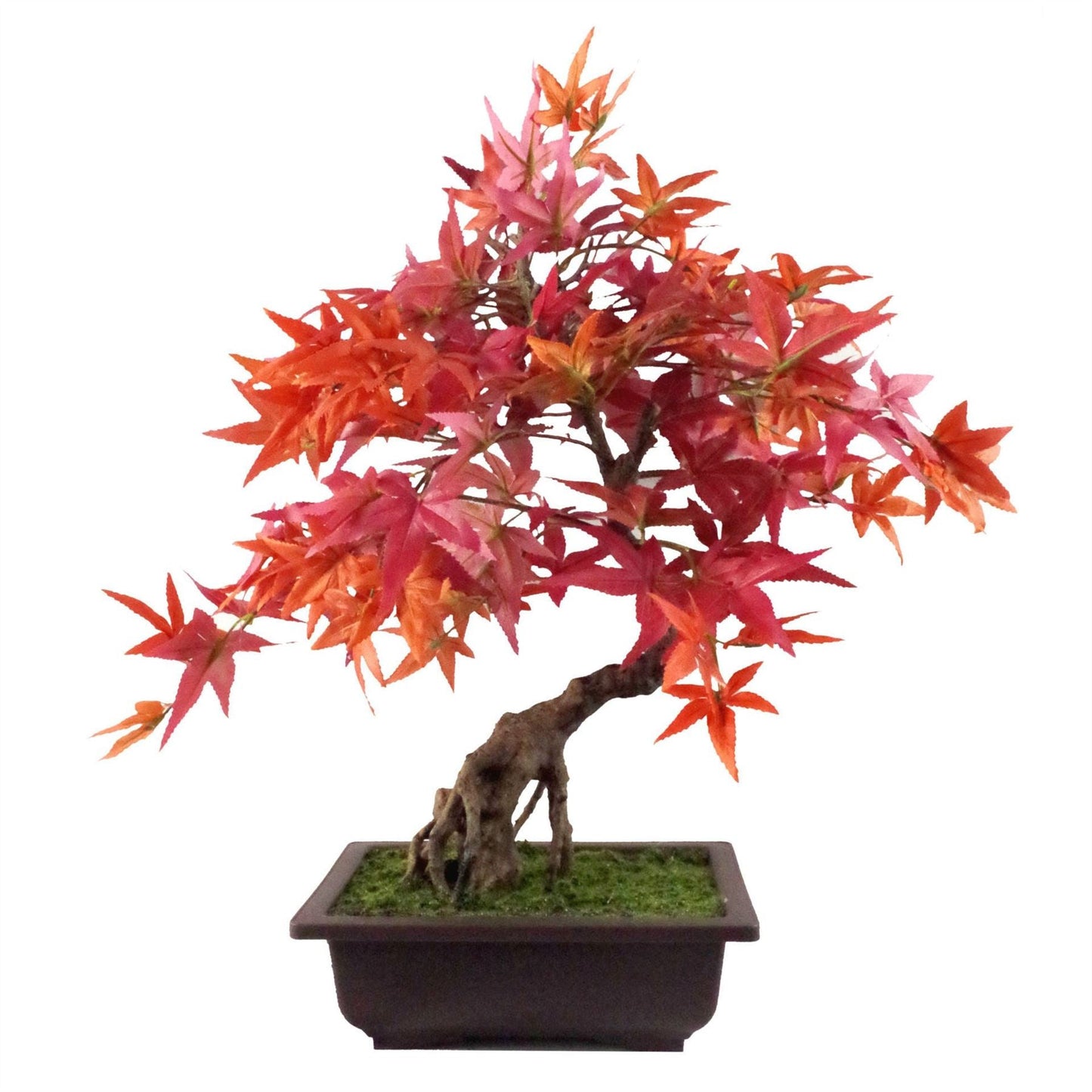 Stunning 50cm Artificial Red Maple Bonsai Tree - Ideal Home Décor! - plants - express.com