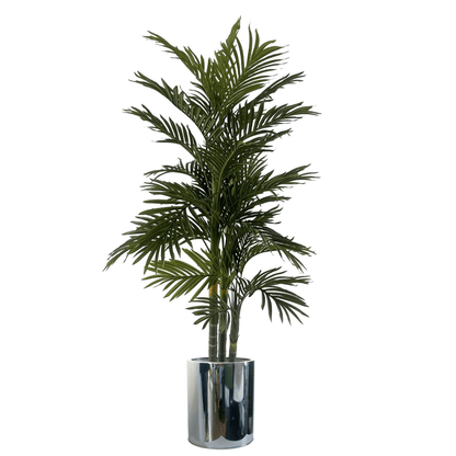 Stunning 51cm XL Silver Metal Planter - Elevate Your Space with Elegance! - plants - express.com