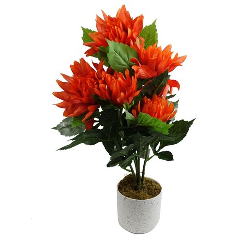 Stunning 55cm Artificial Red Dahlia - No Maintenance, Perfect for Any Space! - plants - express.com