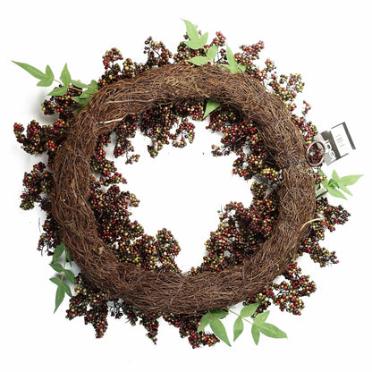 Stunning 55cm Black Berry Wreath - Perfect for Every Door & Seasonal Decor! - plants - express.com