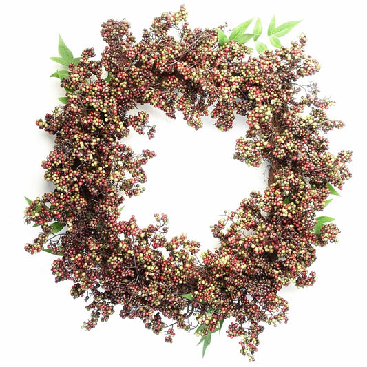 Stunning 55cm Black Berry Wreath - Perfect for Every Door & Seasonal Decor! - plants - express.com