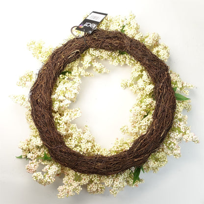 Stunning 55cm White Berry Wreath - Perfect for All Doors & Matching Garlands! - plants - express.com