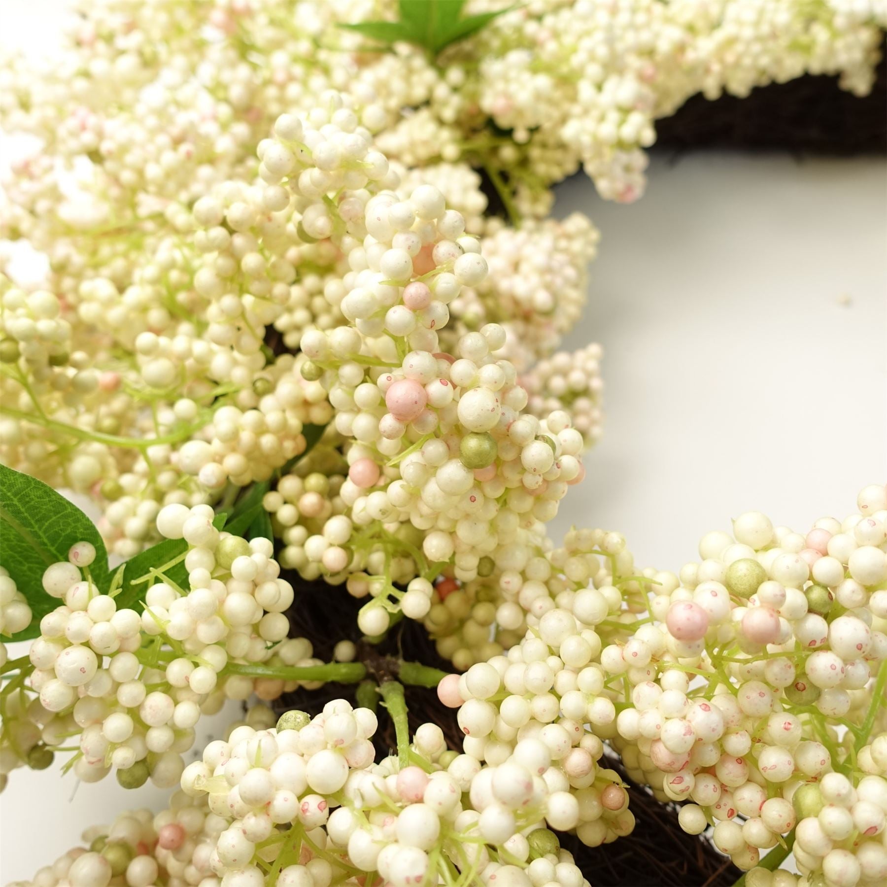 Stunning 55cm White Berry Wreath - Perfect for All Doors & Matching Garlands! - plants - express.com