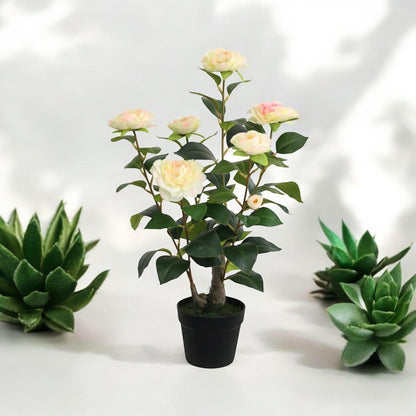 Stunning 58CM Artificial Camellia Plant - Lifelike & Maintenance - Free Beauty! - plants - express.com
