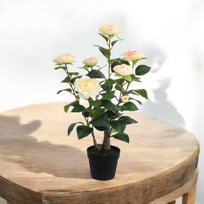 Stunning 58CM Artificial Camellia Plant - Lifelike & Maintenance - Free Beauty! - plants - express.com