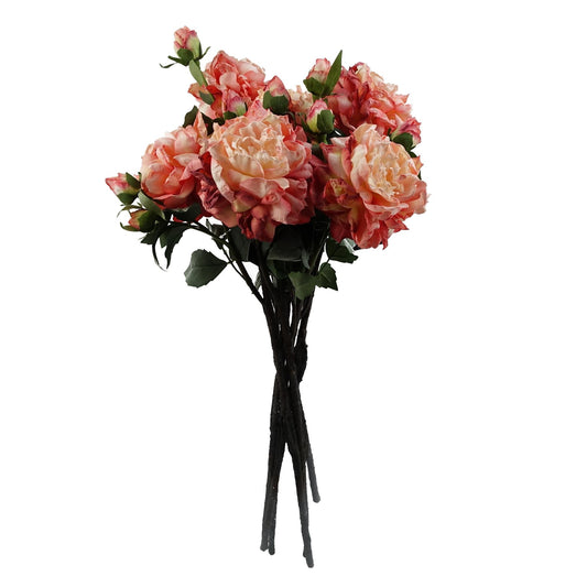 Stunning 6 - Pack Pink Peony Artificial Flowers with 18 Buds for Custom Arrangements - plants - express.com