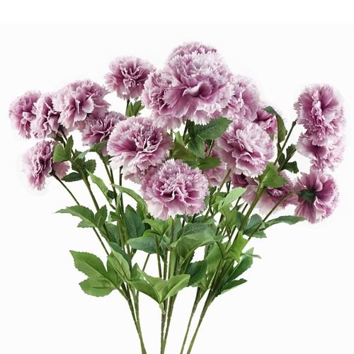 Stunning 6 - Pack Pink Silk Carnation Stems - 70cm Floral Elegance - plants - express.com