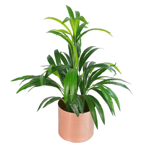 Stunning 65cm Faux Bamboo Plant with Elegant Brushed Copper Planter - plants - express.com