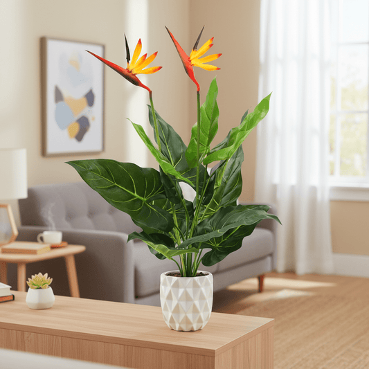 Stunning 66cm Artificial Bird of Paradise Plant – Vibrant Colors & Perfect Decor! - plants - express.com