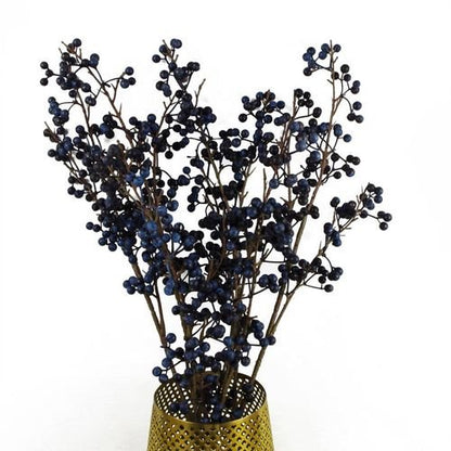 Stunning 70cm Artificial Blue Berry Spray - Perfect for Festive Displays! - plants - express.com