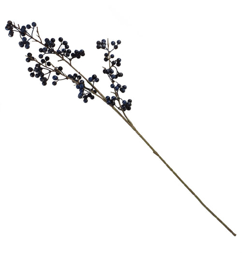 Stunning 70cm Artificial Blue Berry Spray - Perfect for Festive Displays! - plants - express.com