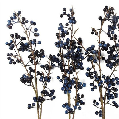 Stunning 70cm Artificial Blue Berry Spray - Perfect for Festive Displays! - plants - express.com