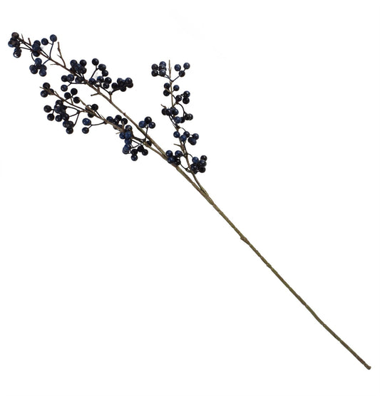 Stunning 70cm Artificial Blue Christmas Berry Spray for Effortless Elegance - plants - express.com