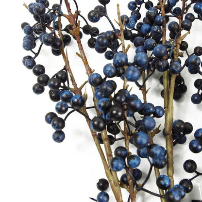 Stunning 70cm Artificial Blue Christmas Berry Spray for Effortless Elegance - plants - express.com