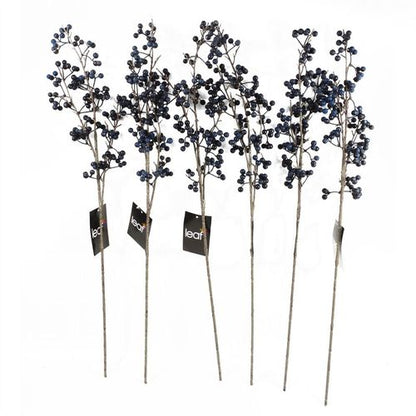Stunning 70cm Artificial Blue Christmas Berry Spray for Effortless Elegance - plants - express.com