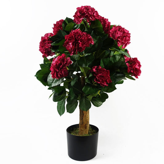 Stunning 75cm Pink Artificial Hydrangea Bush for Vibrant Home Decor - plants - express.com