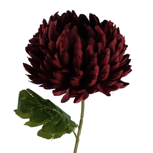 Stunning 75cm Red Silk Reflex Chrysanthemum - Perfect for Vibrant Arrangements! - plants - express.com