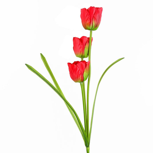 Stunning 80cm Red Artificial Tulip Stem – Perfect for Any Floral Display! - plants - express.com