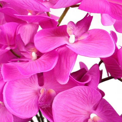 Stunning 85cm Dark Pink Artificial Bush Orchid - Lifelike Floral Elegance! - plants - express.com