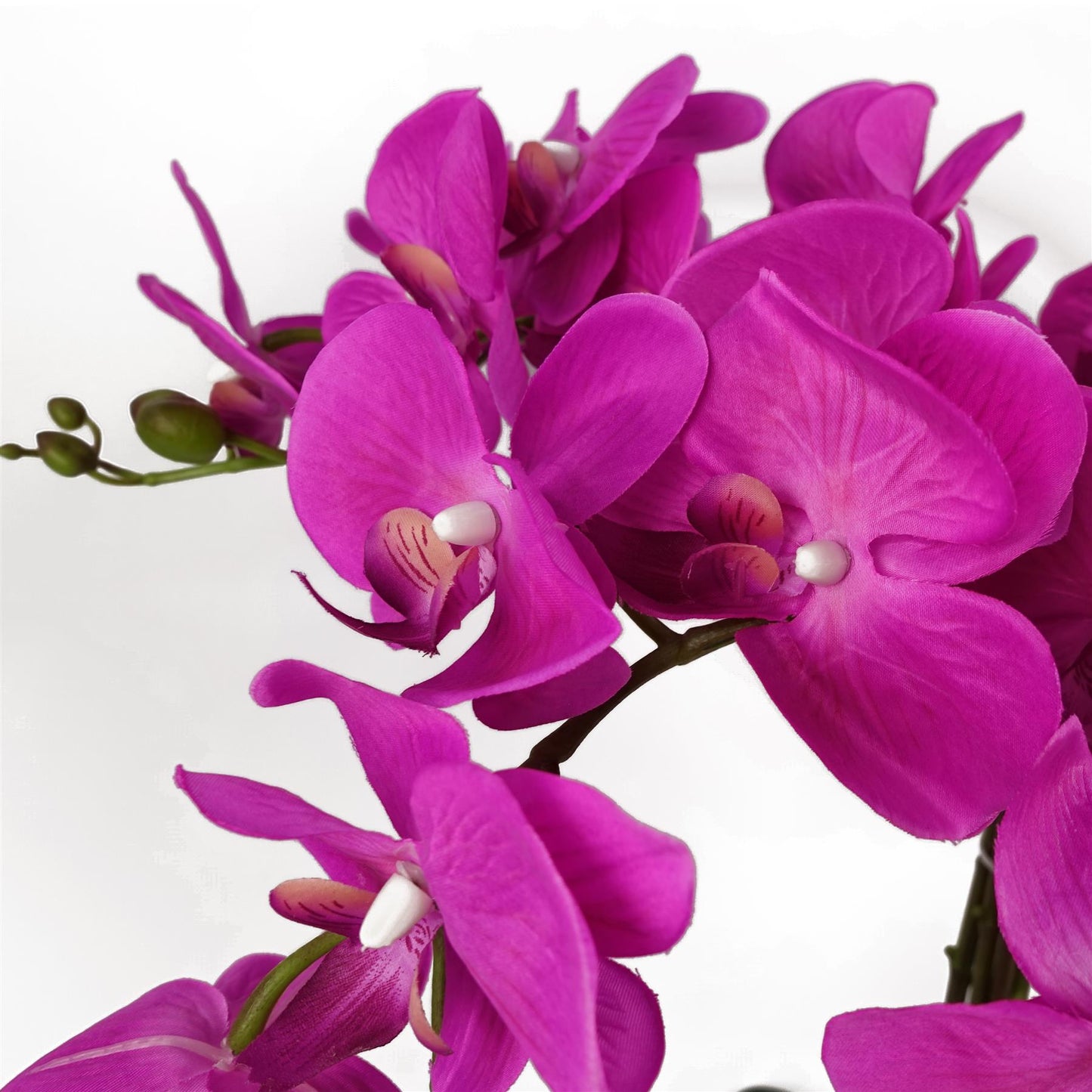 Stunning 85cm Dark Pink Artificial Bush Orchid - Perfect Table Decoration! - plants - express.com