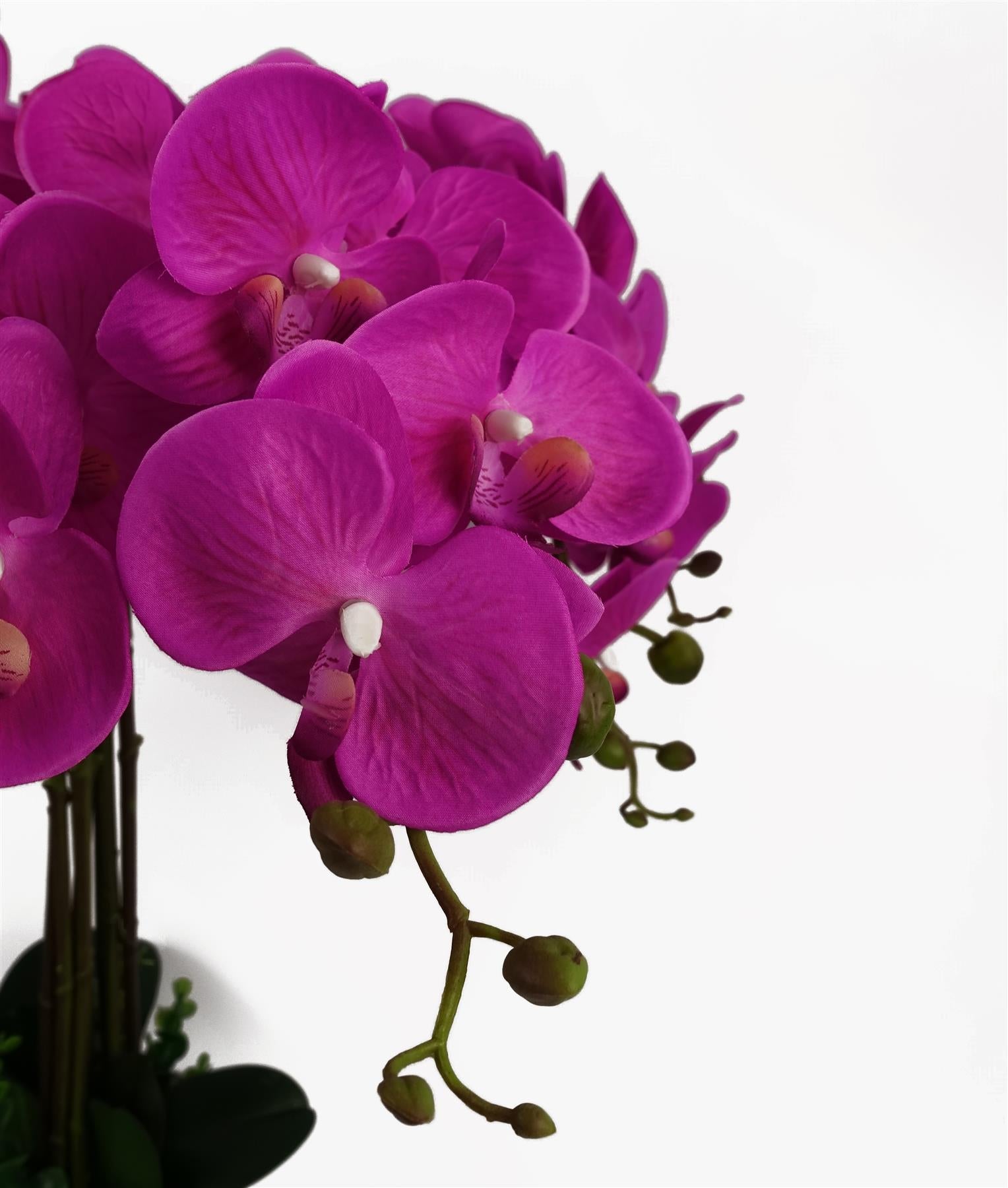 Stunning 85cm Dark Pink Artificial Bush Orchid - Perfect Table Decoration! - plants - express.com