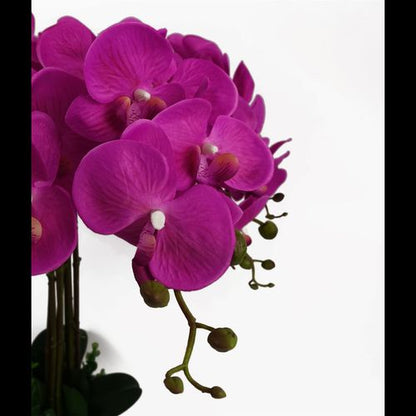 Stunning 85cm Deluxe Dark Pink Artificial Bush Orchid - Perfect Centerpiece! - plants - express.com