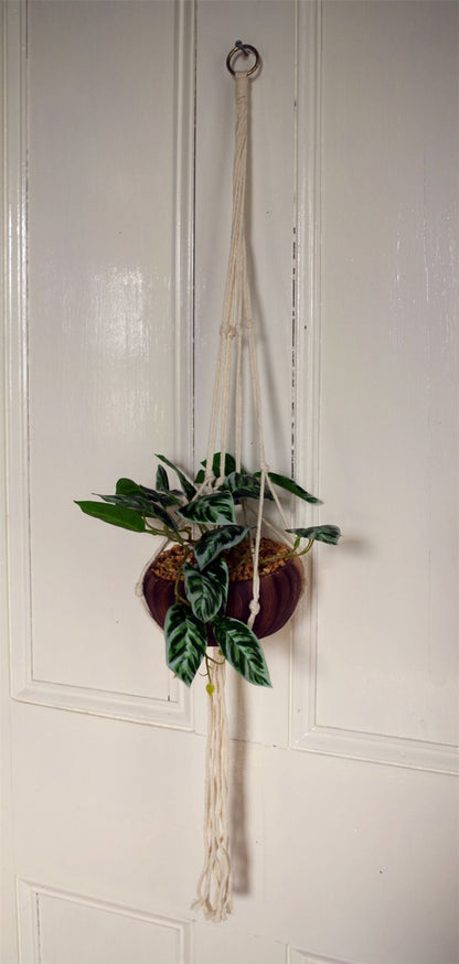 Stunning 85cm Hanging Artificial Pothos Plant with Elegant Ceramic Planter - plants - express.com