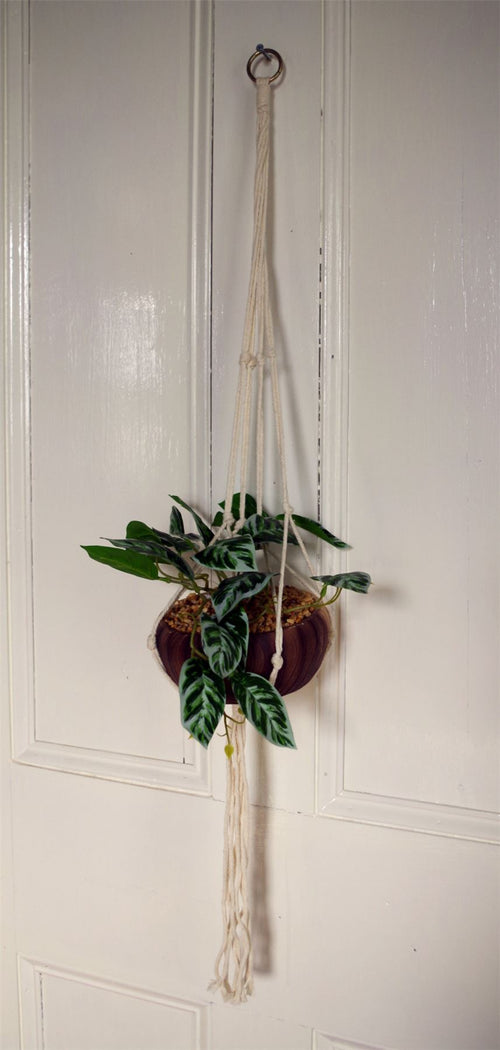 Stunning 85cm Hanging Artificial Pothos Plant with Elegant Ceramic Planter - plants - express.com