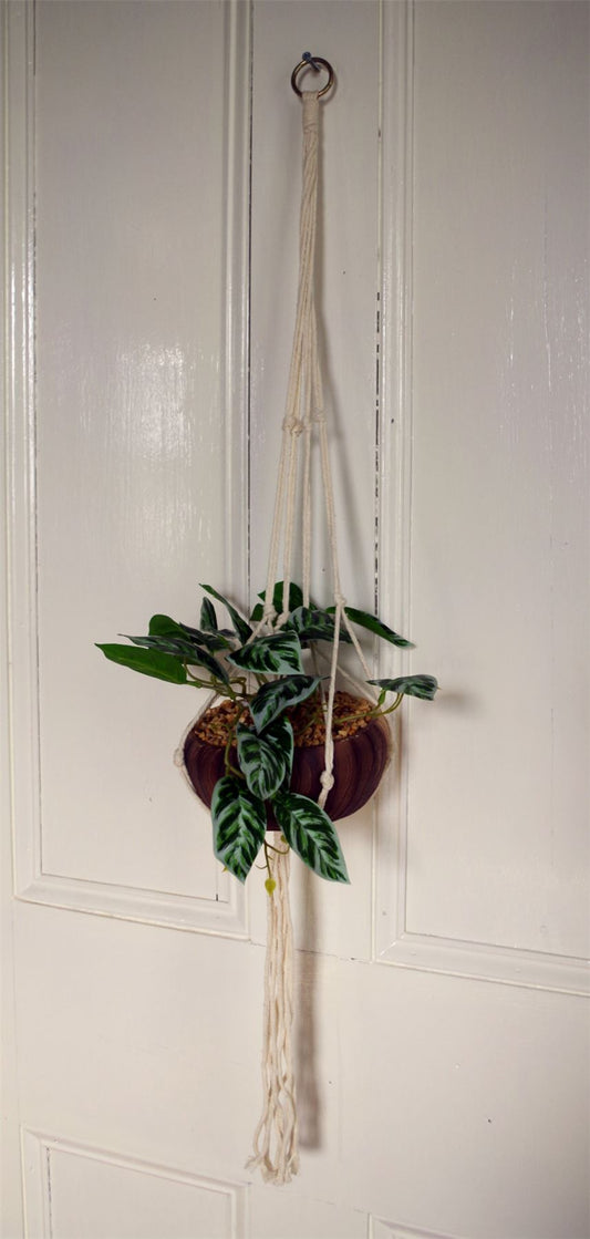 Stunning 85cm Hanging Artificial Pothos Plant with Elegant Ceramic Planter - plants - express.com