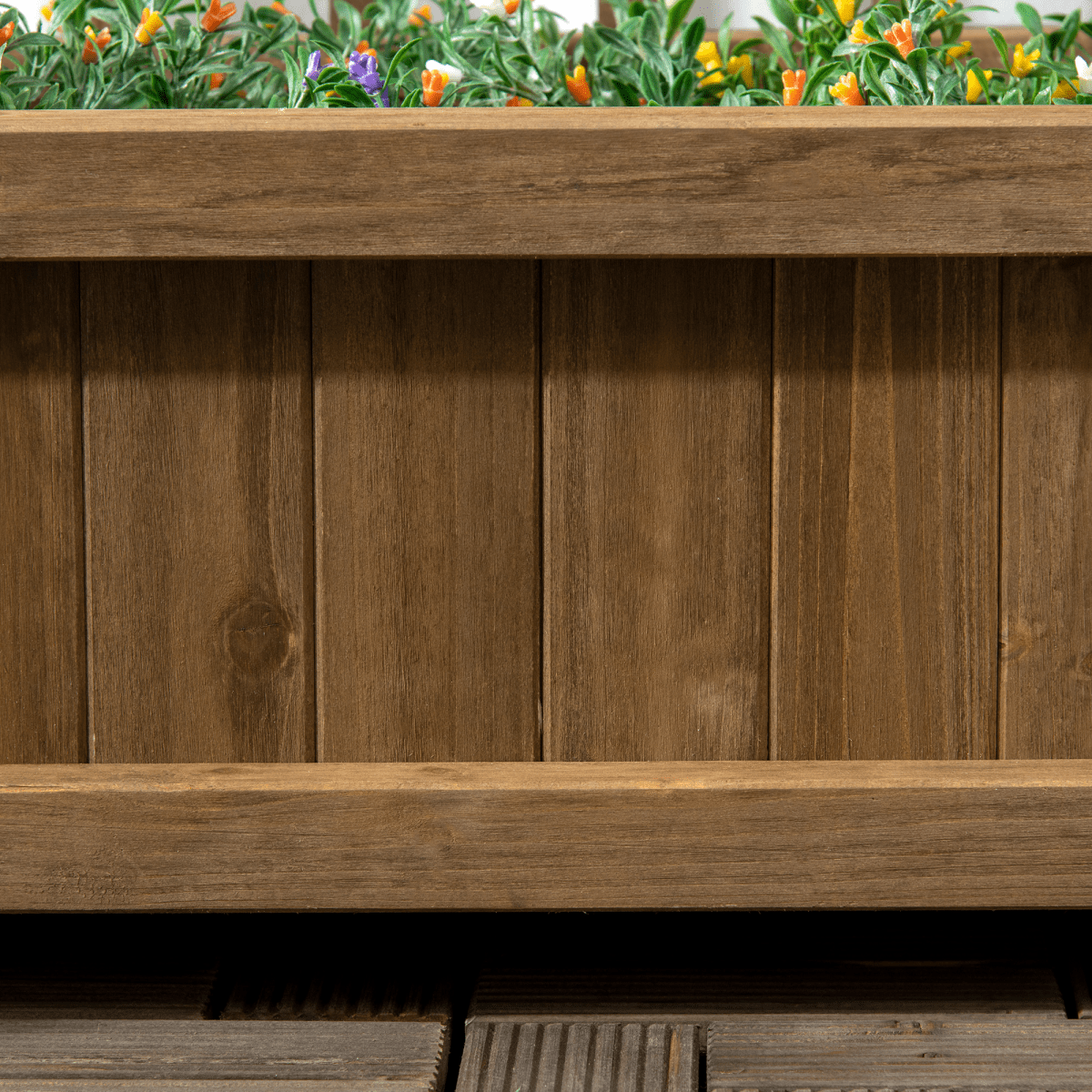 Sturdy Garden Planters with Trellis for Climbing Vines - Indoor/Outdoor Brown - plants - express.com