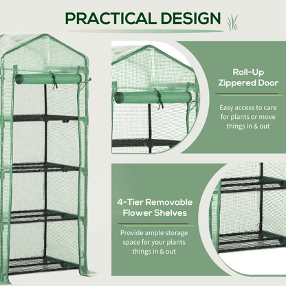 Sturdy Mini Greenhouse with Zippered Access - Perfect for Hobby Gardeners! - plants - express.com