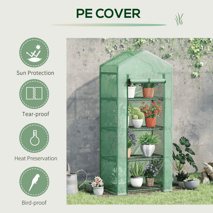 Sturdy Mini Greenhouse with Zippered Access - Perfect for Hobby Gardeners! - plants - express.com