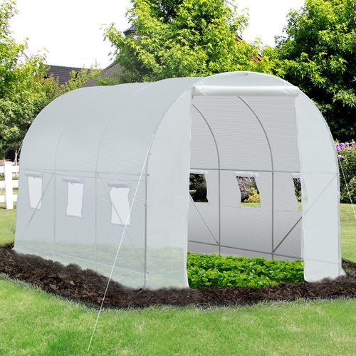 Sturdy Walk - In Greenhouse: Year - Round Gardening Bliss with Galvanized Steel Frame - plants - express.com